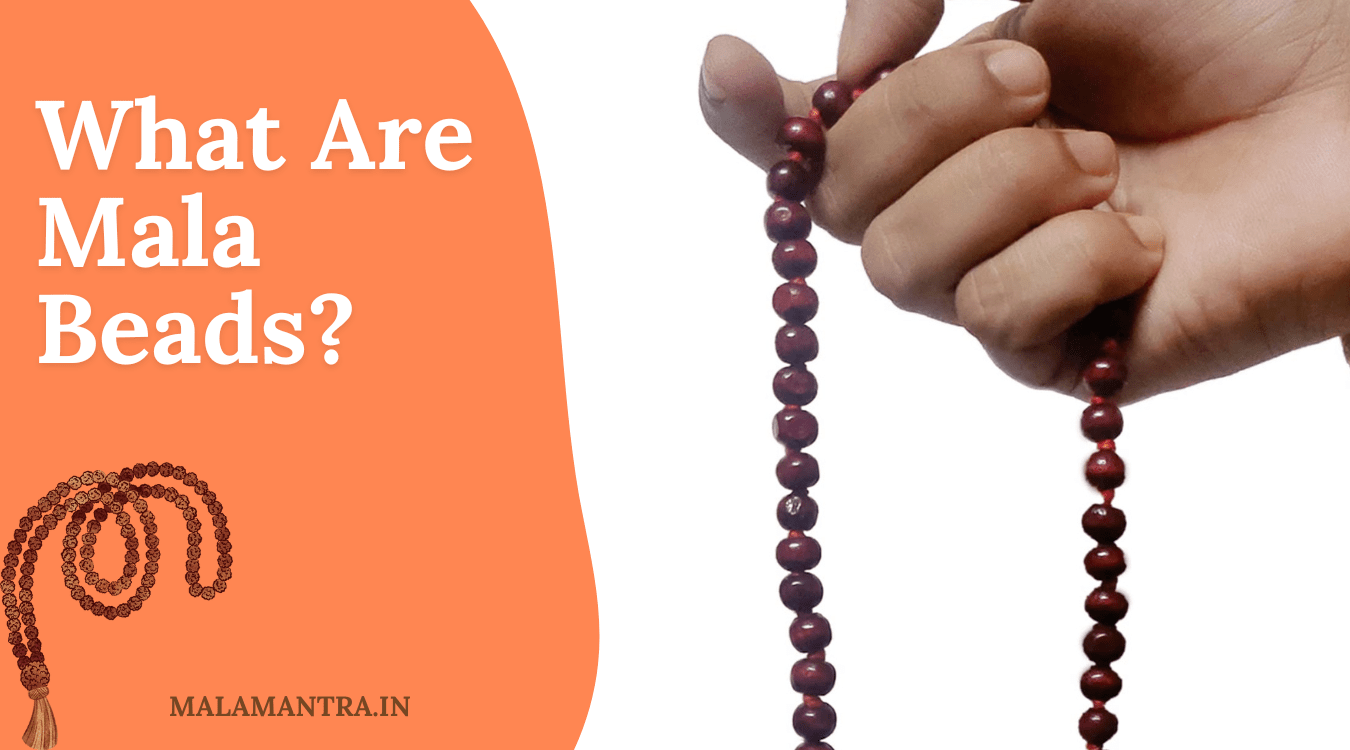Mala beads with gemstones symbolizing purity and spiritual awakening.