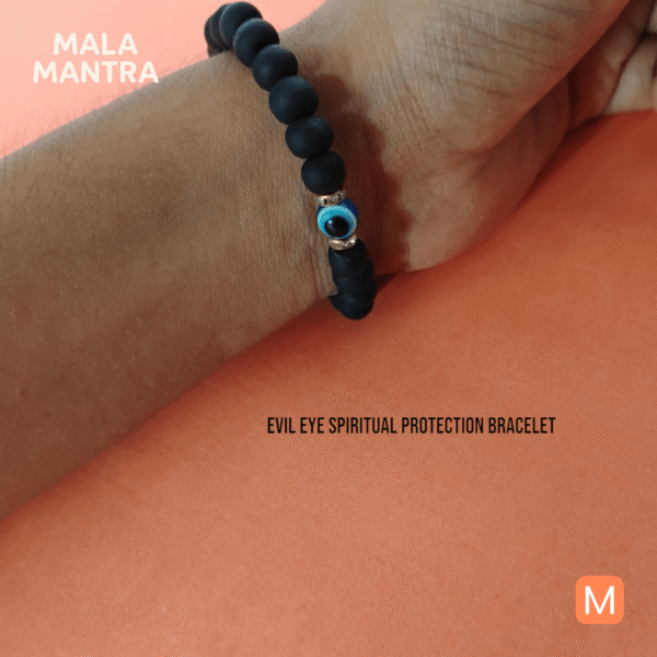 Handcrafted evil eye bracelet for protection and positivity