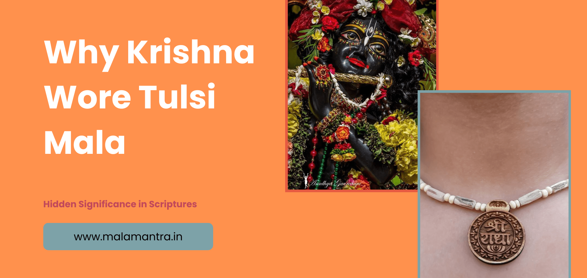 Lord Krishna wearing Tulsi Mala – symbol of devotion and divine love