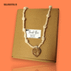 Sacred Tulsi mala with engraved Radha beads and Krishna locket