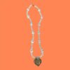 Radha name Tulsi kanthi mala with Radha-Krishna locket