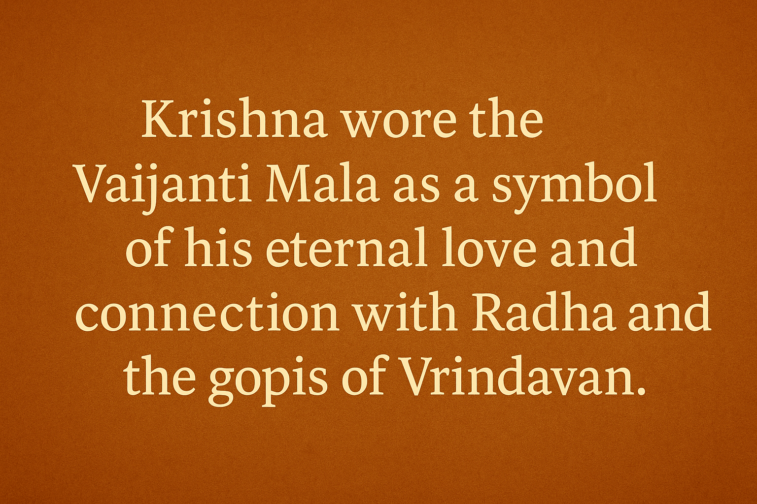 Divine victory garland of Krishna – Vaijanti seeds