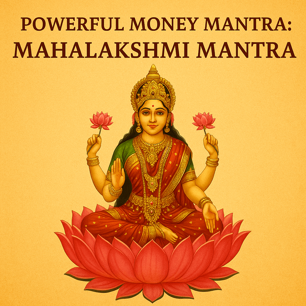 Powerful Money Mantra: Mahalakshmi Mantra – Wealth and Prosperity Image