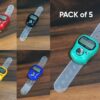 Naam japa counter machine with adjustable finger strap – assorted colors