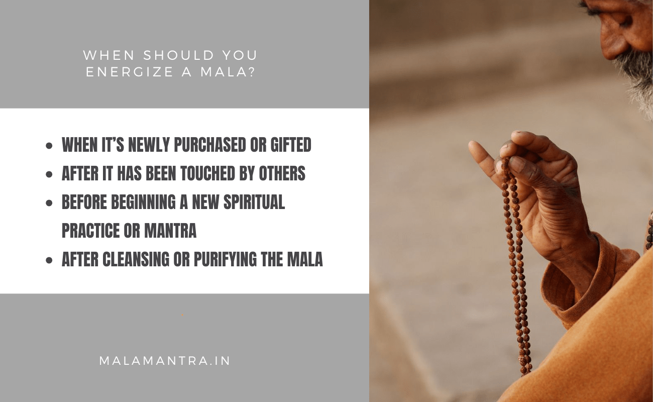 When Should You Energize a Mala? 