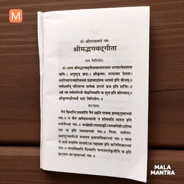Original Sanskrit Bhagavad Gita 700 shlokas edition