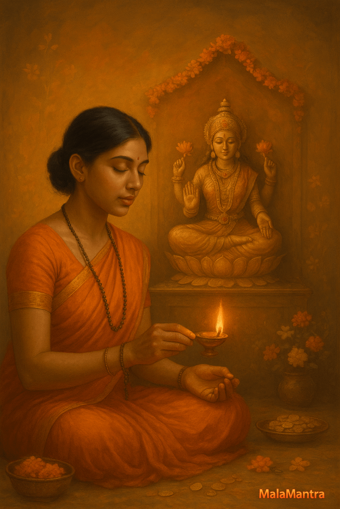 Goddess Lakshmi mantra for wealth on Dhanteras 2025