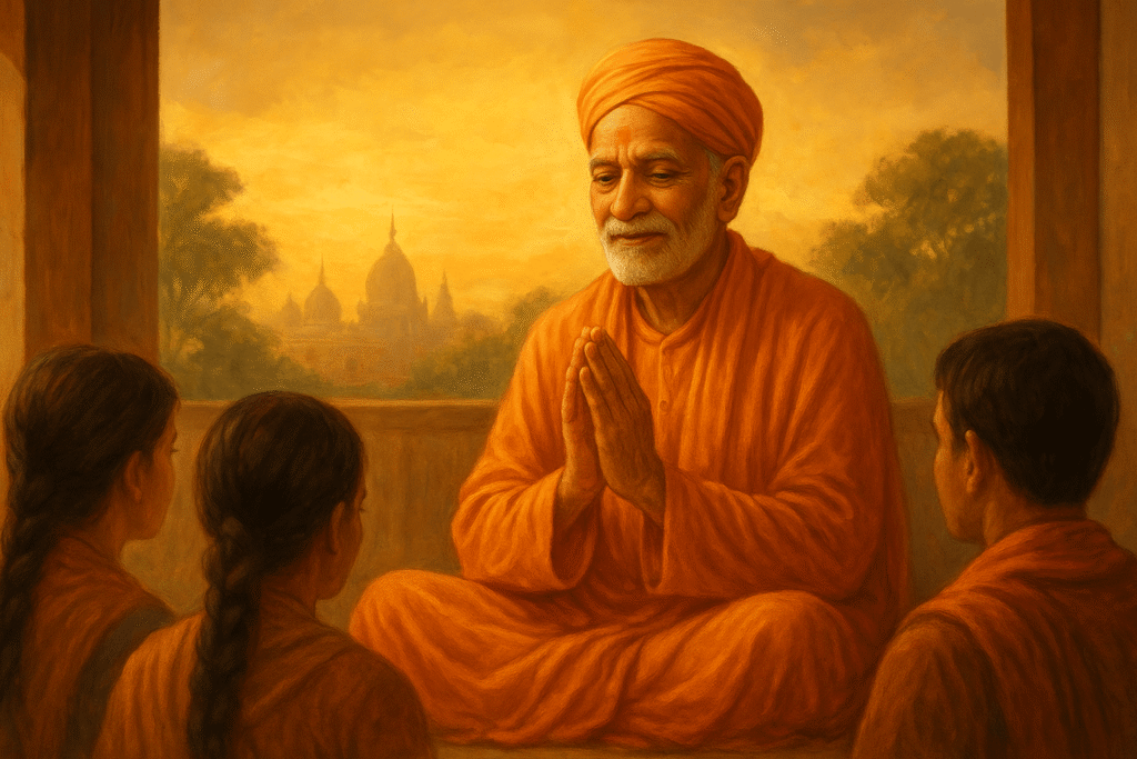 Premanand Ji Maharaj sharing the spiritual power of remembering saints