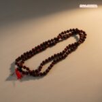 MalaMantra Red Sandalwood Raktachandan Jaap Mala with red thread