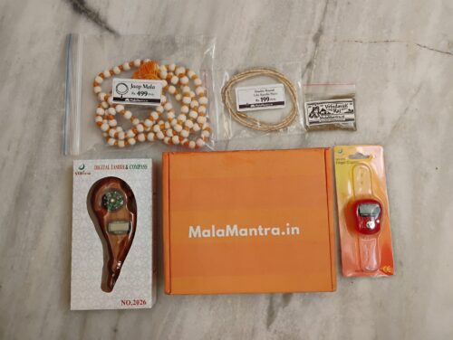 Jaap Sadhana Combo: Wood Naam Jaap Counter, Digital Ring & Tulsi Mala photo review