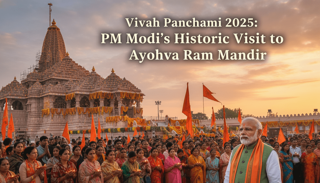 Vivah Panchami 2025 Ayodhya Ram Mandir with PM Modi Visit for Flag Hoisting Ceremony