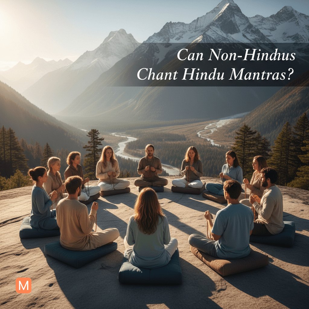 Non-Hindus chanting Hindu mantras – international meditation group – Om Namah Shivaya
