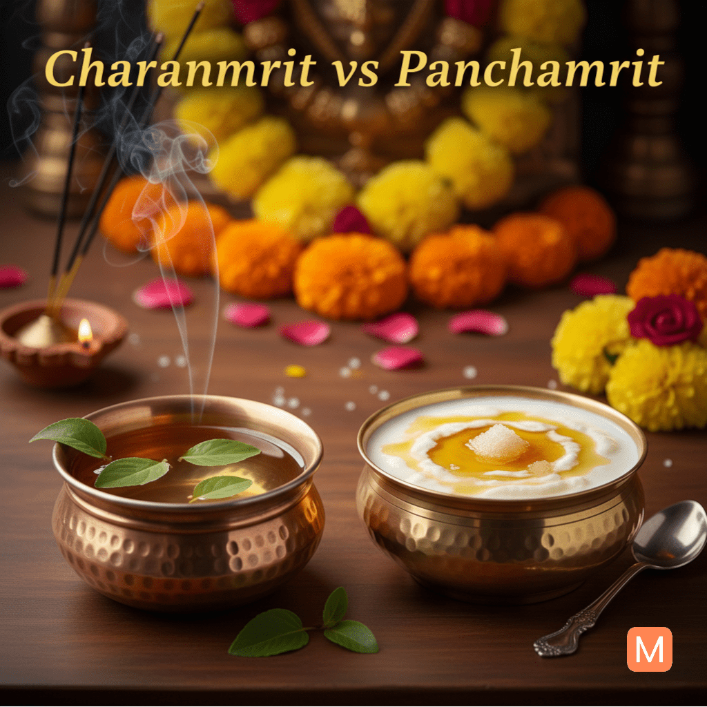 Difference Between Charanamrit and Panchamrit