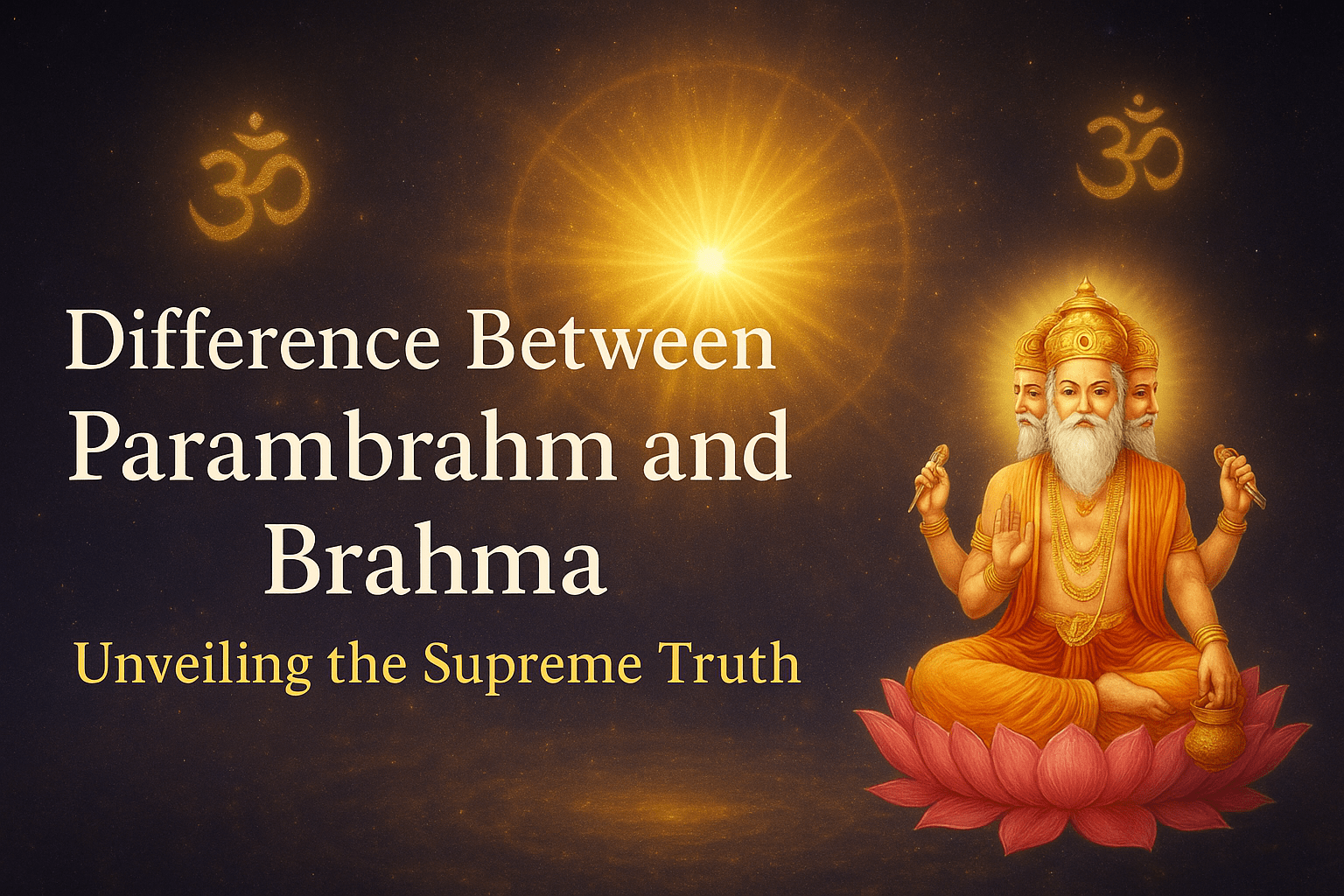 Difference Between Brahma and Parambrahm