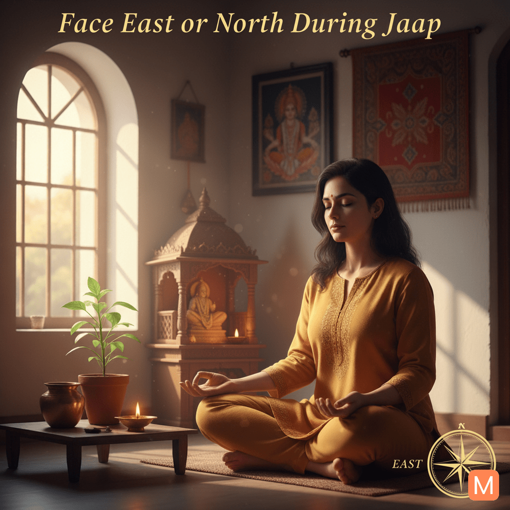 Best direction to sit for chanting mantra jaap
