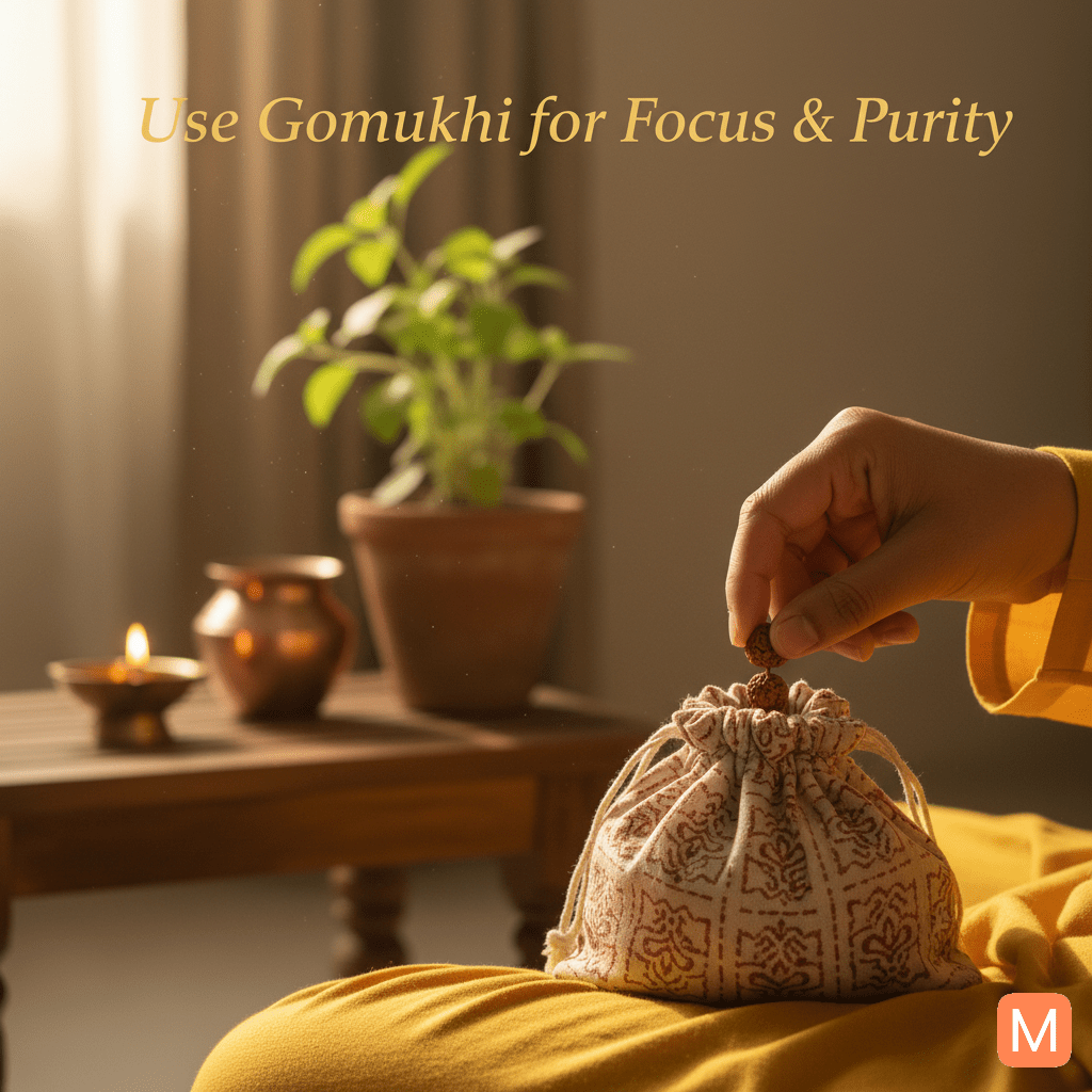 Gomukhi mala bag usage for mantra chanting