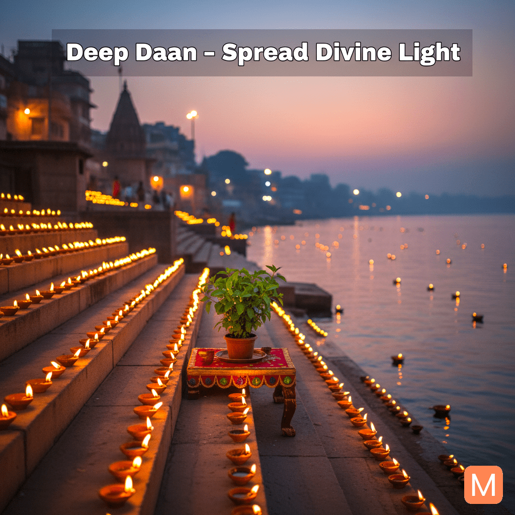 Kartik Purnima 2025 puja – lighting lamps and performing Deep Daan ritual