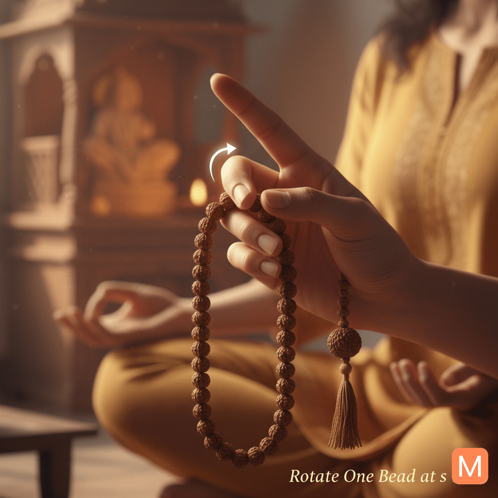 How to rotate mala beads correctly