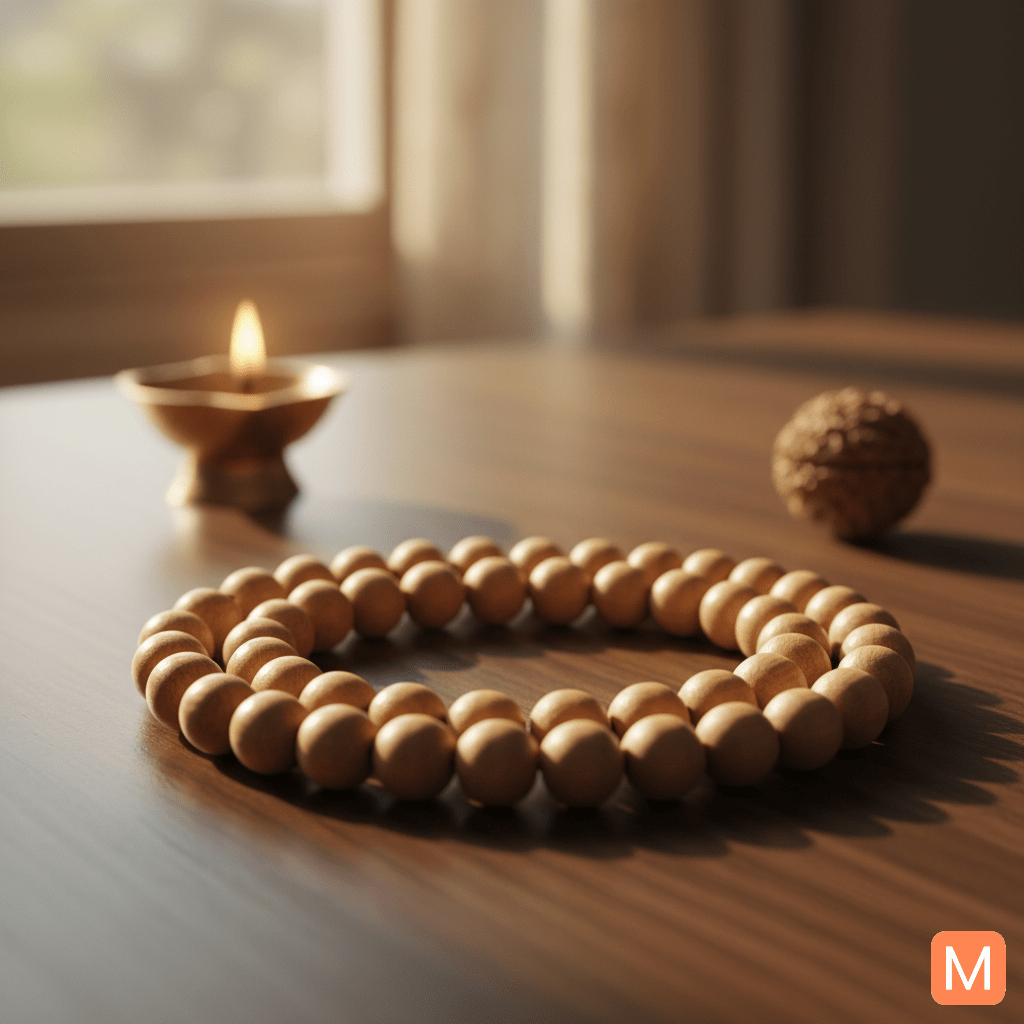 Tulsi Mala with 108 beads for meditation