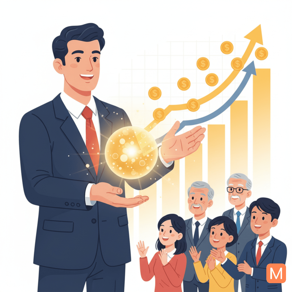 Entrepreneur focusing on value creation for sustainable business growth