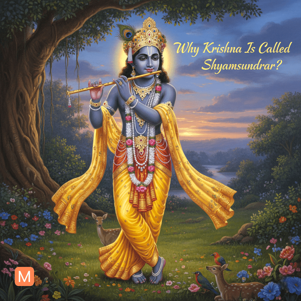 Why Krishna Is Called Shyamsundar – Krishna Shyam complexion image – Om Namah Shivaya