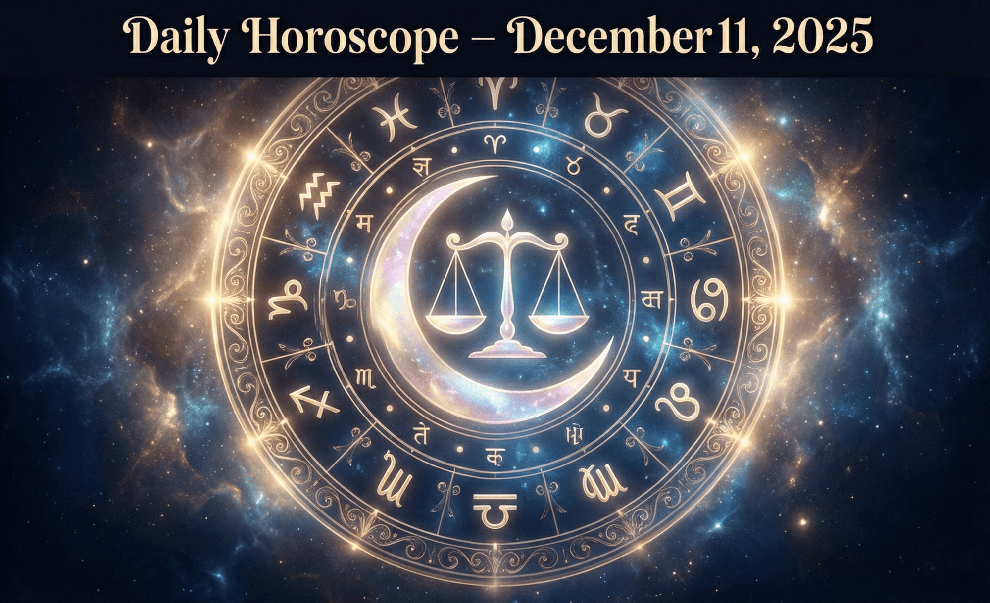 Daily Horoscope December 11 2025 zodiac wheel
