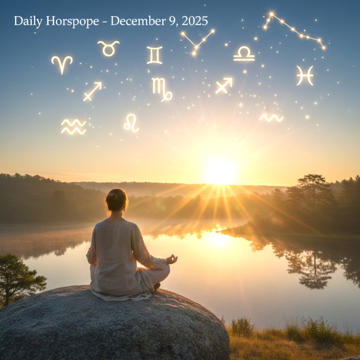 Daily Horoscope December 9 2025 meditation zodiac spiritual guidance