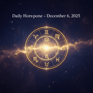 Daily Horoscope December 6 2025 golden zodiac wheel