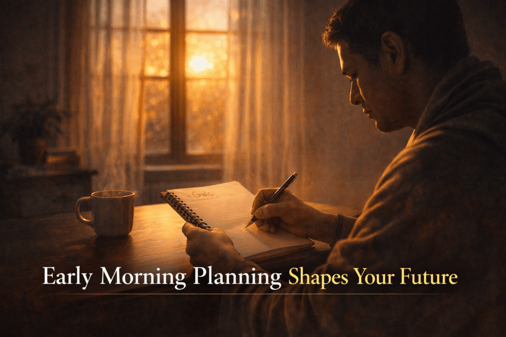 early morning routine helps achieve goals faster