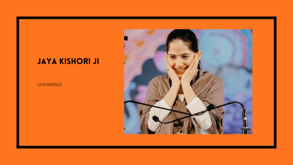 jaya kishori ji - Not married