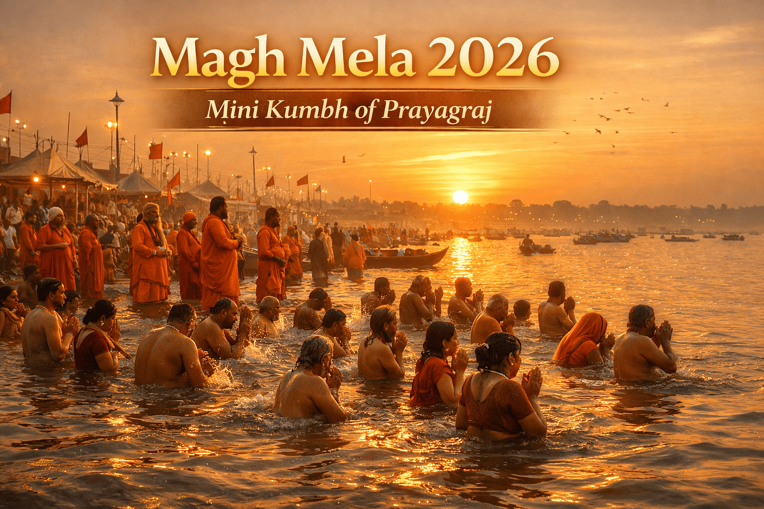 Magh Mela 2026 at Triveni Sangam Prayagraj holy snan