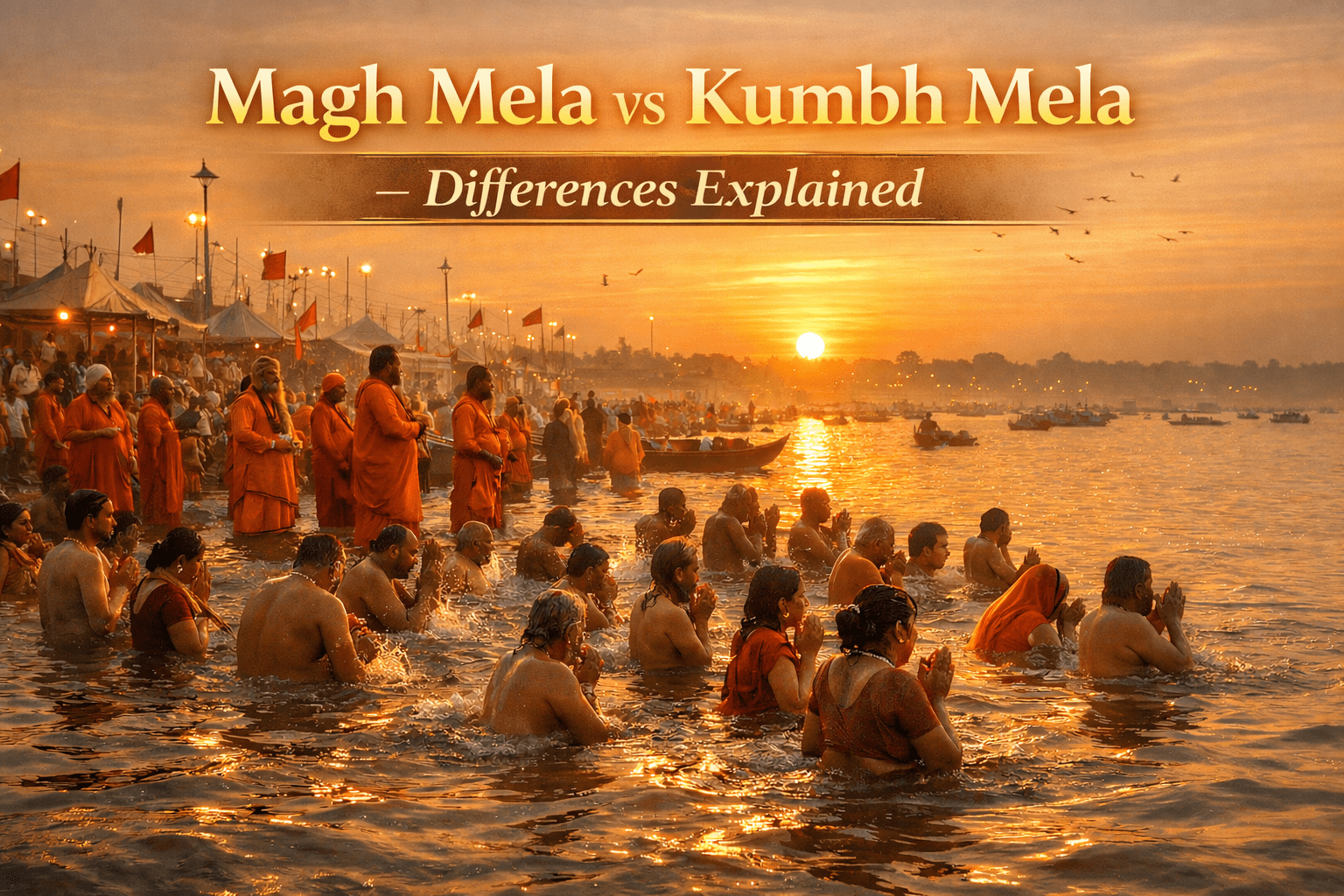 Comparison of Magh Mela and Kumbh Mela at Triveni Sangam, Prayagraj