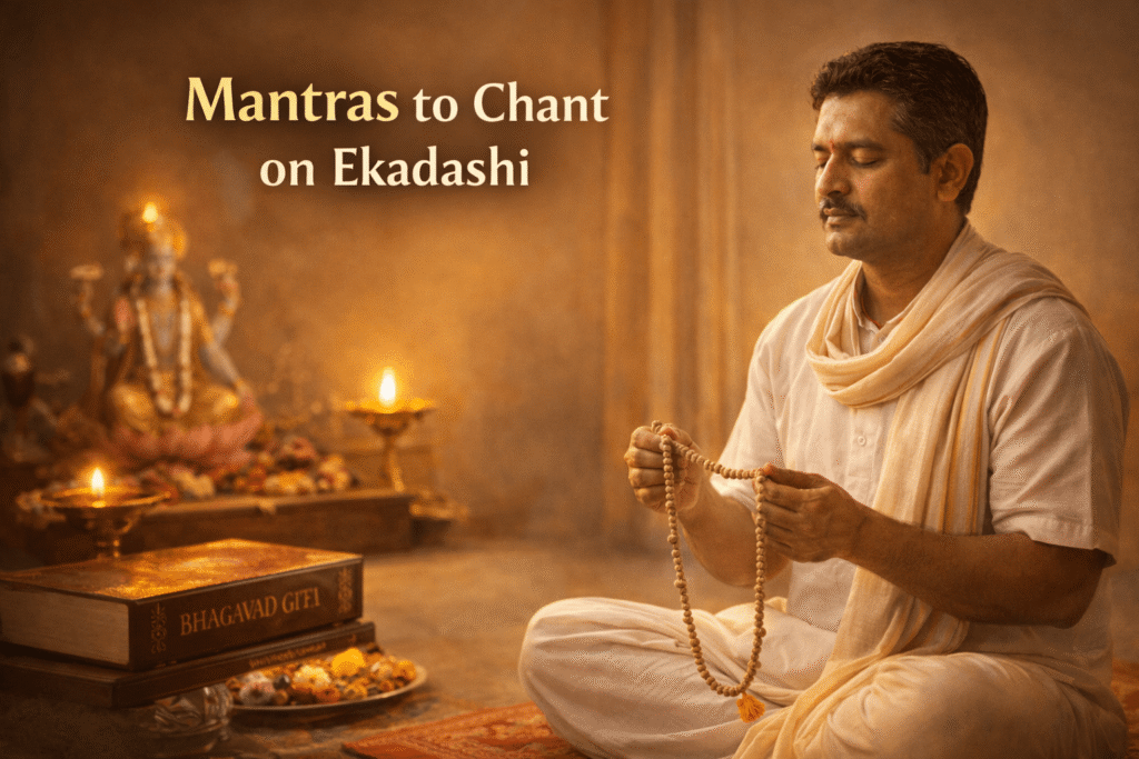 Vishnu mantra chanting on Paush Putrada Ekadashi