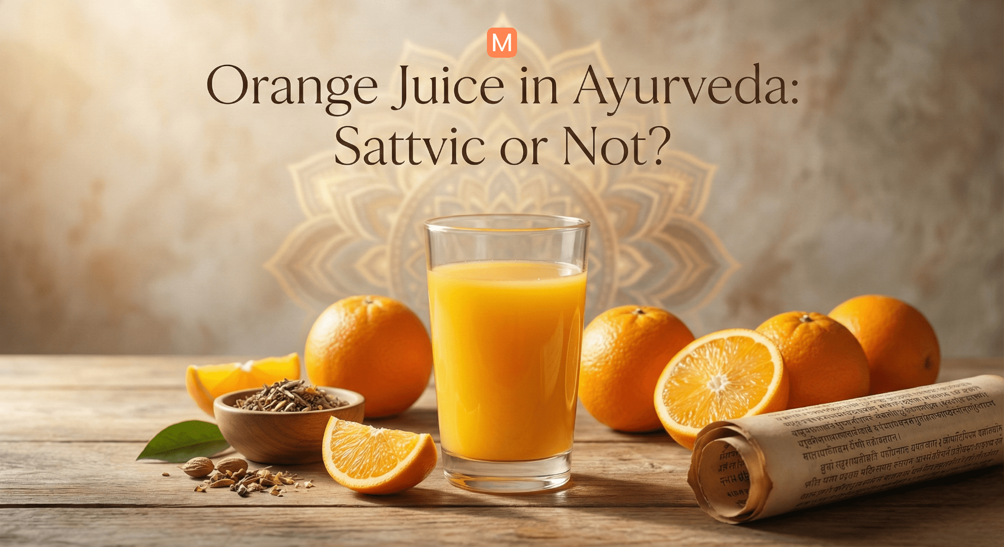 Orange juice benefits in Ayurveda and Sattvic diet