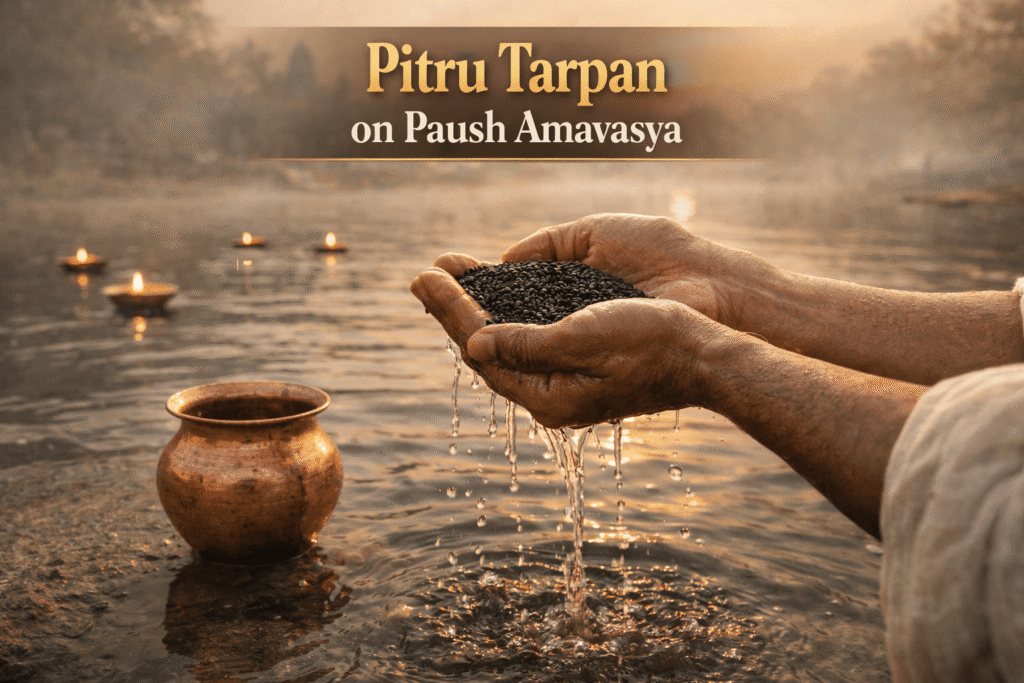 Pitru Tarpan on Paush Amavasya 2025