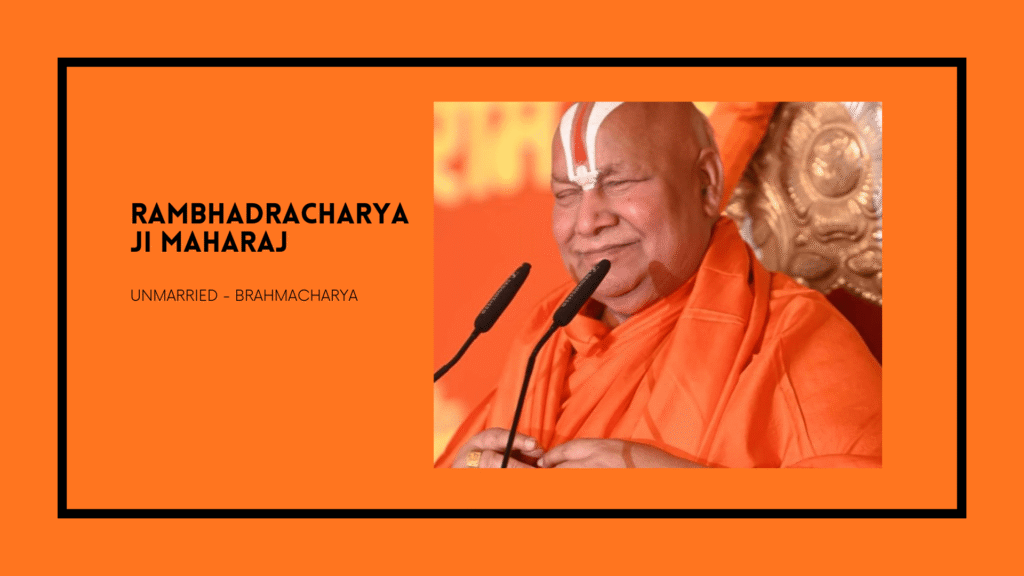 jagadguru rambhadracharya ji family details no wife no children