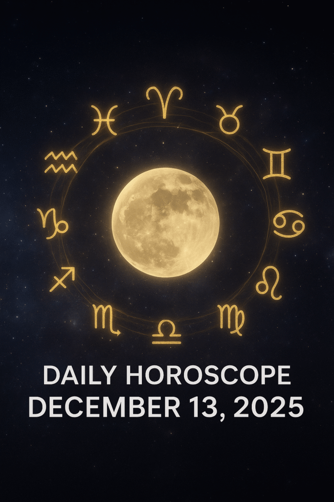 Daily Horoscope December 13 2025 Starry Horoscope Image