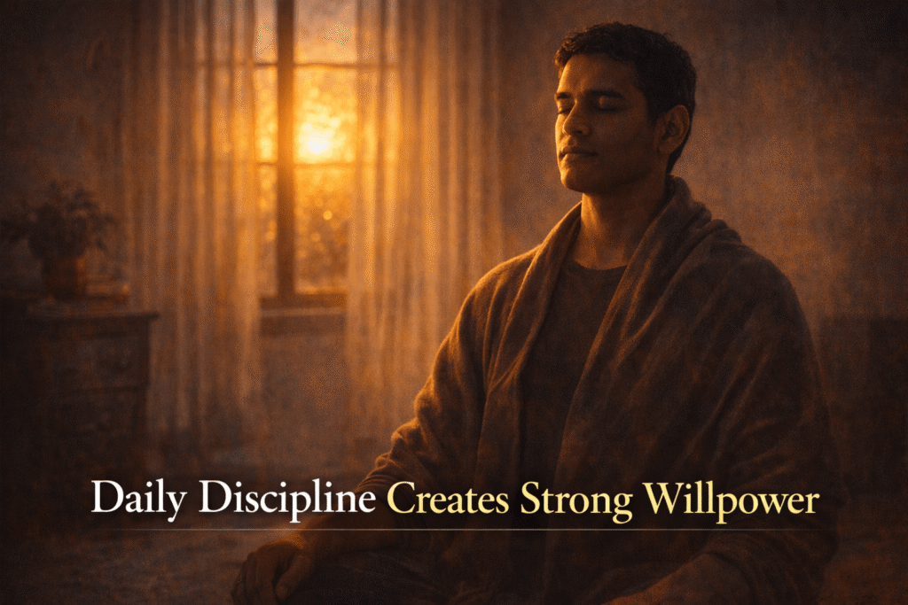 Daily Discipline Creates Strong Willpower