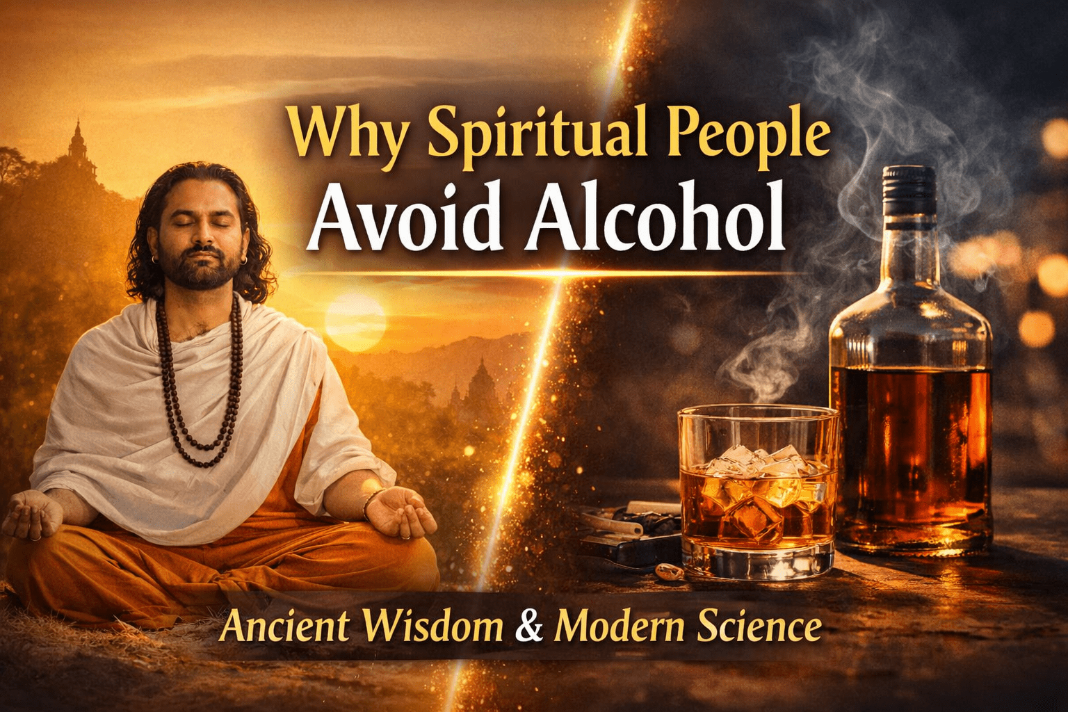 Why spiritual people avoid alcohol for inner peace