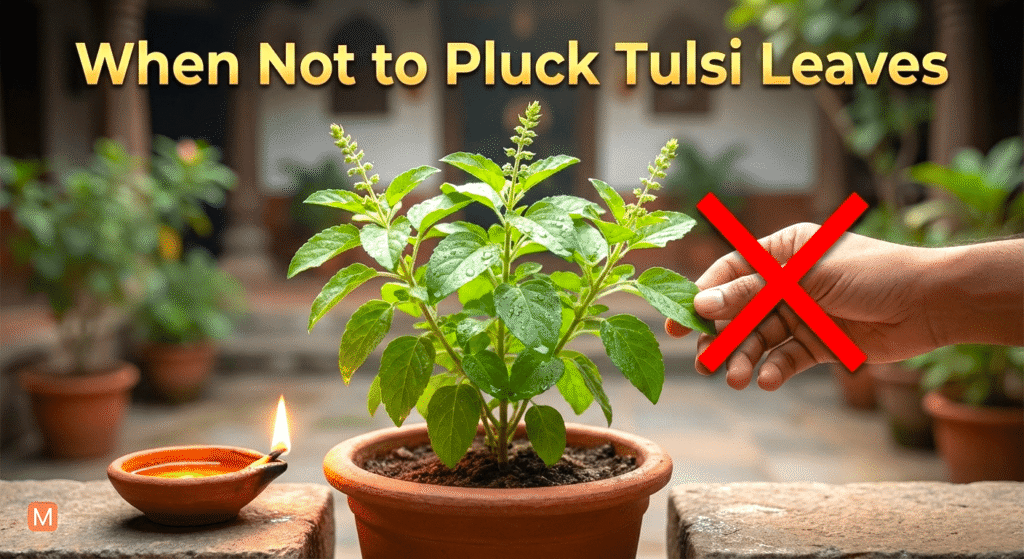 when not to pluck tulsi leaves tulsi plant rules