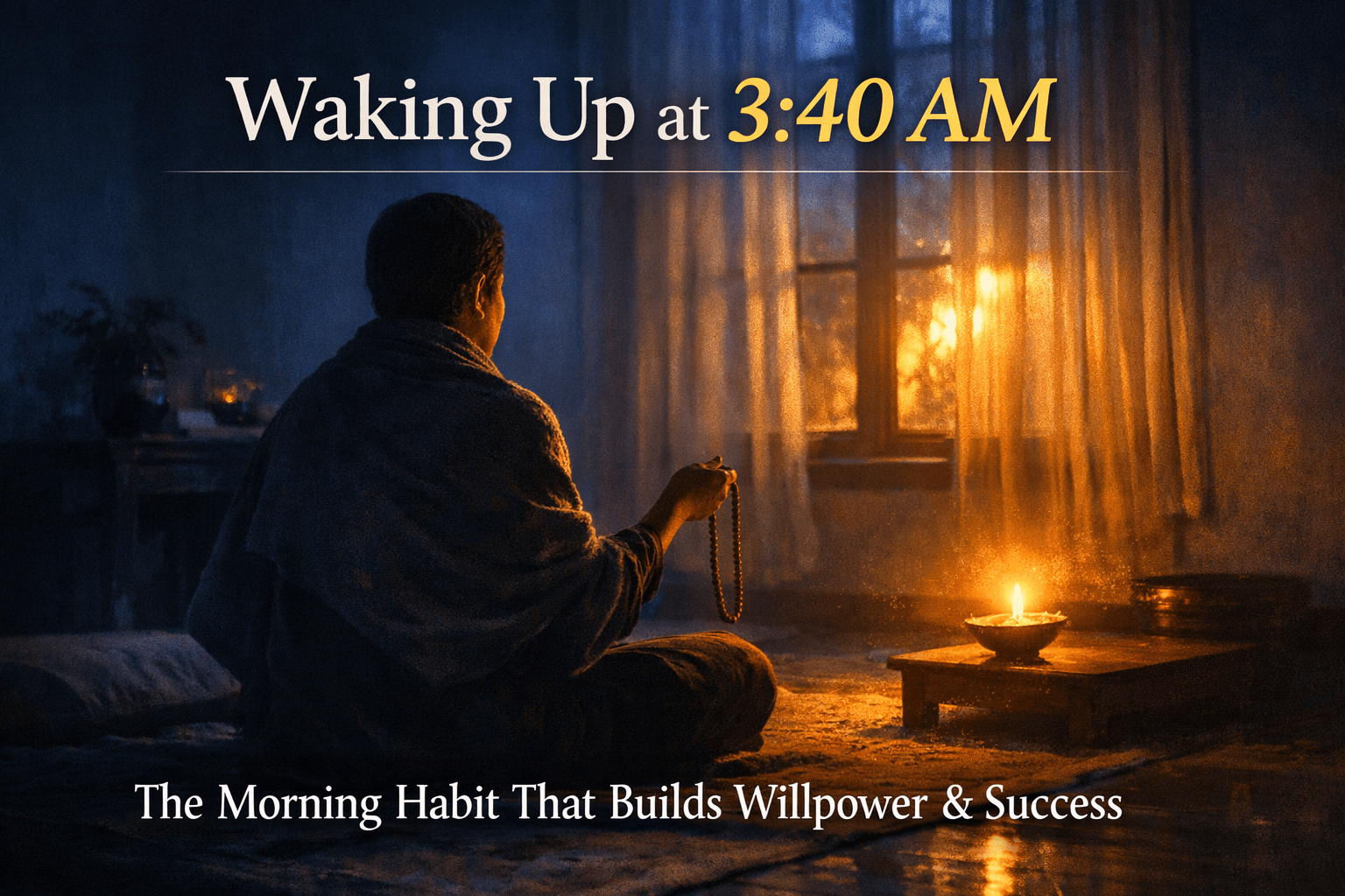 waking up at 3:40 am routine for willpower and success