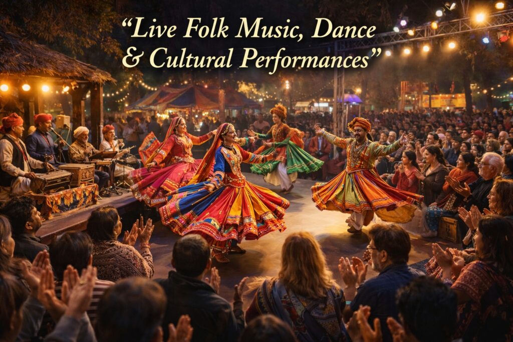 Live Folk Music, Dance & Cultural Performances at Surajkund International Crafts Mela 2026