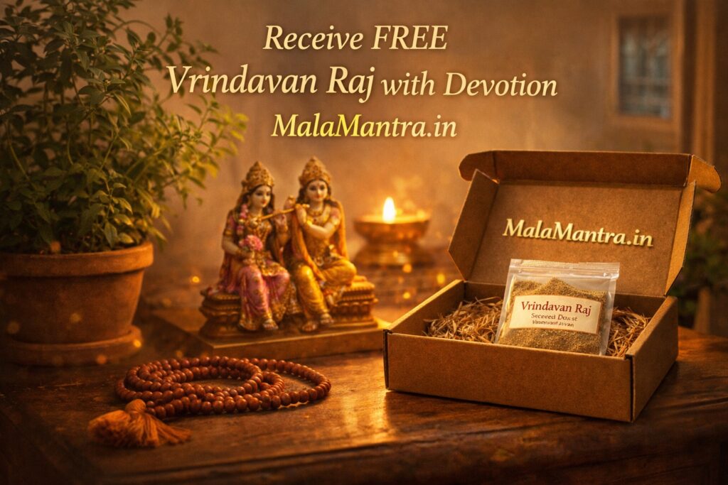Free Vrindavan Raj offered by MalaMantra for Krishna devotees