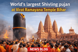 World’s largest Shivling pujan at Virat Ramayana Temple Bihar
