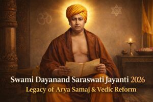 Swami Dayanand Saraswati Jayanti 2026 portrait highlighting Arya Samaj legacy