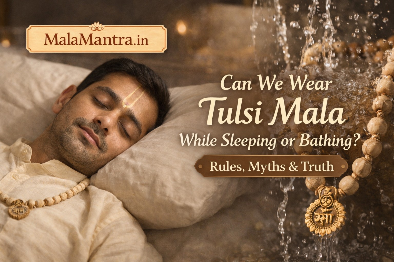 Tulsi mala wearing rules while sleeping and bathing