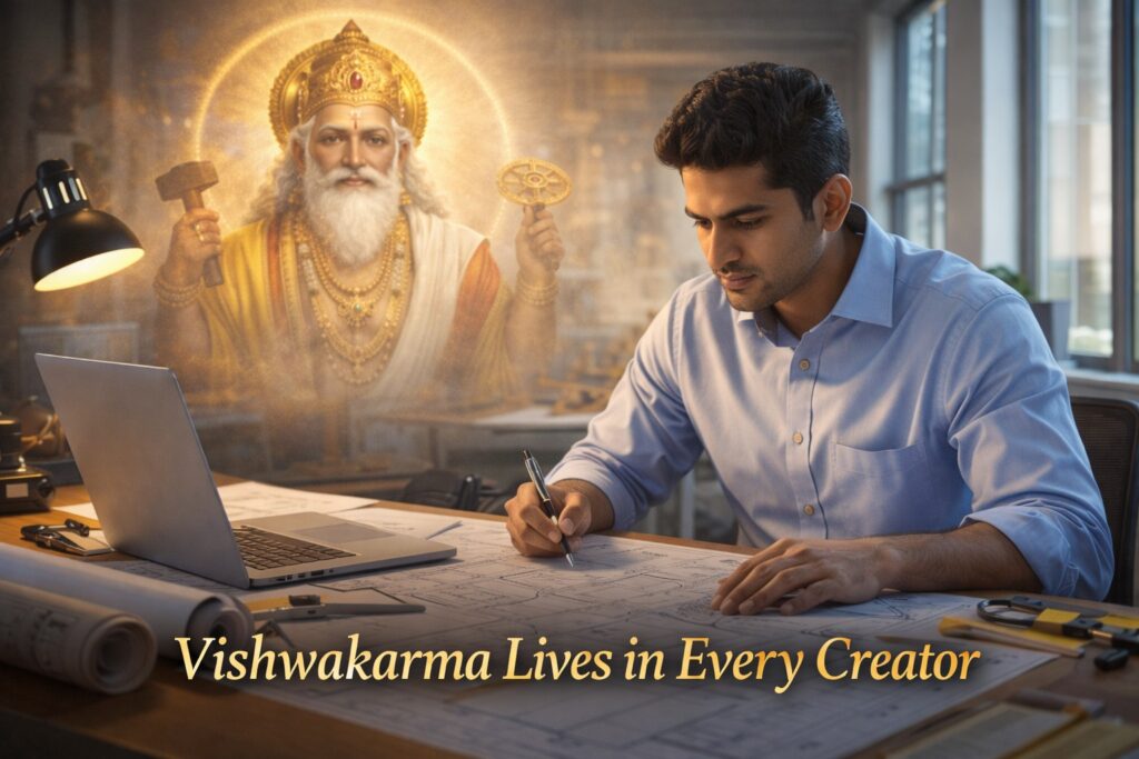 Modern engineers inspired by Lord Vishwakarma