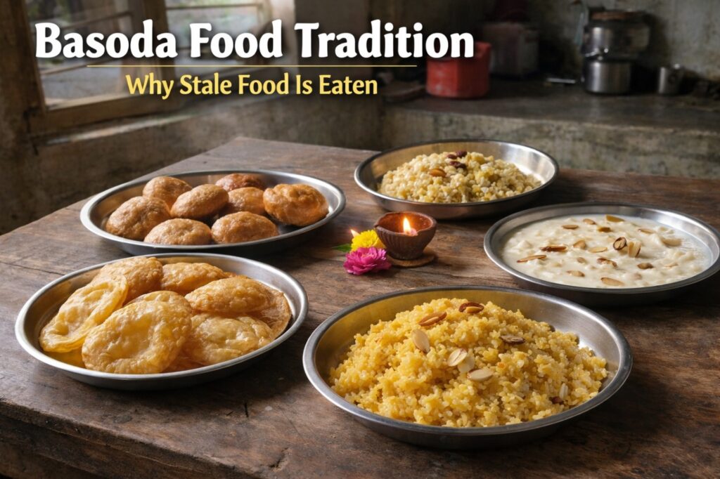 Traditional Basoda food prepared a day before Sheetala Ashtami festival