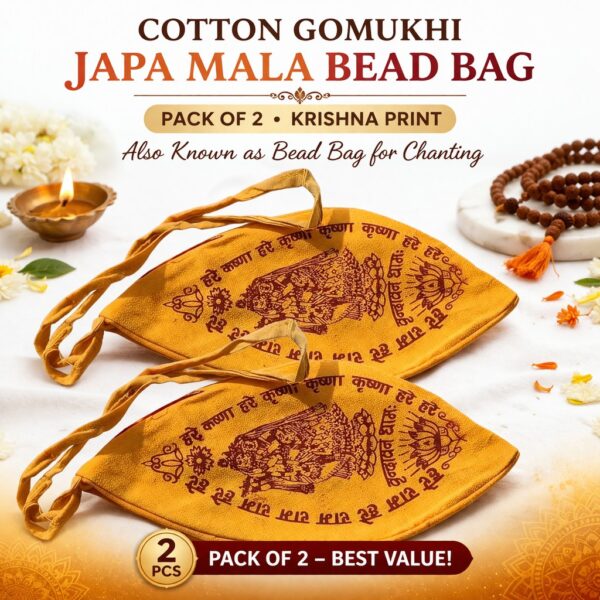 cotton bead bag for chanting