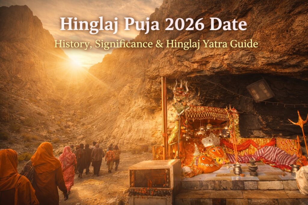 Sacred cave shrine of Hinglaj Mata Temple in Balochistan 2026 where devotees visit for darshan during the Hinglaj Yatra pilgrimage.